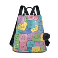 thumbnail image 1 of Smiling Faces Travel Laptops Backpack for Women Anti-theft Casual Work Bag Daypack Lightweight Laptop Bag, 1 of 7