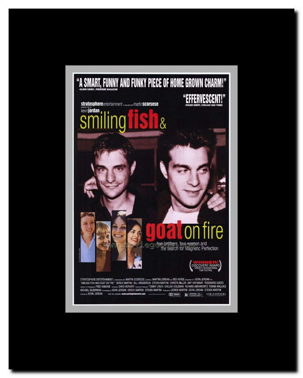 Smiling Fish & Goat on Fire Framed Movie Poster