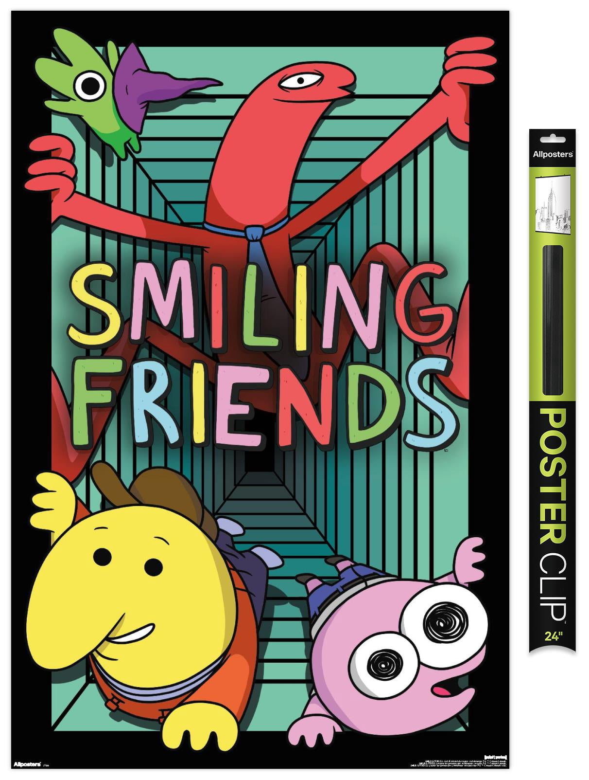 Smiling Friends (2020) - Key Art Wall Poster with Magnetic Frame
