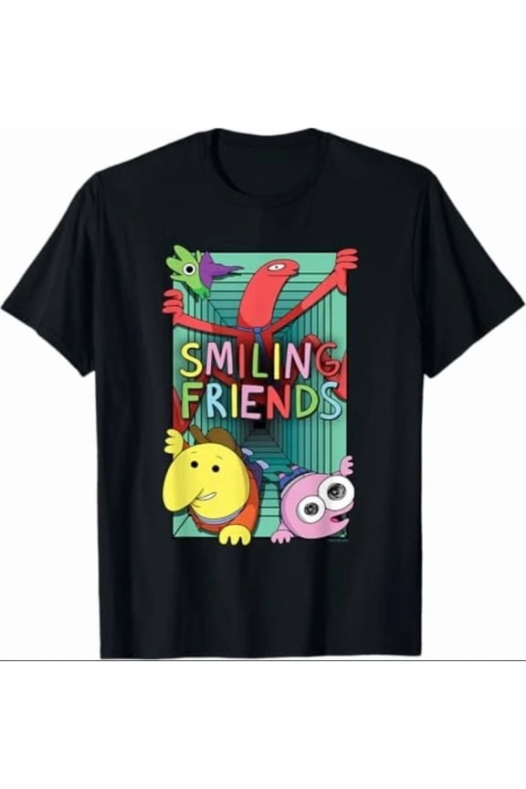 Smiling Friends Animated Show Characters Comedy Cartoon Network Unisex T-Shirt, S-5XL