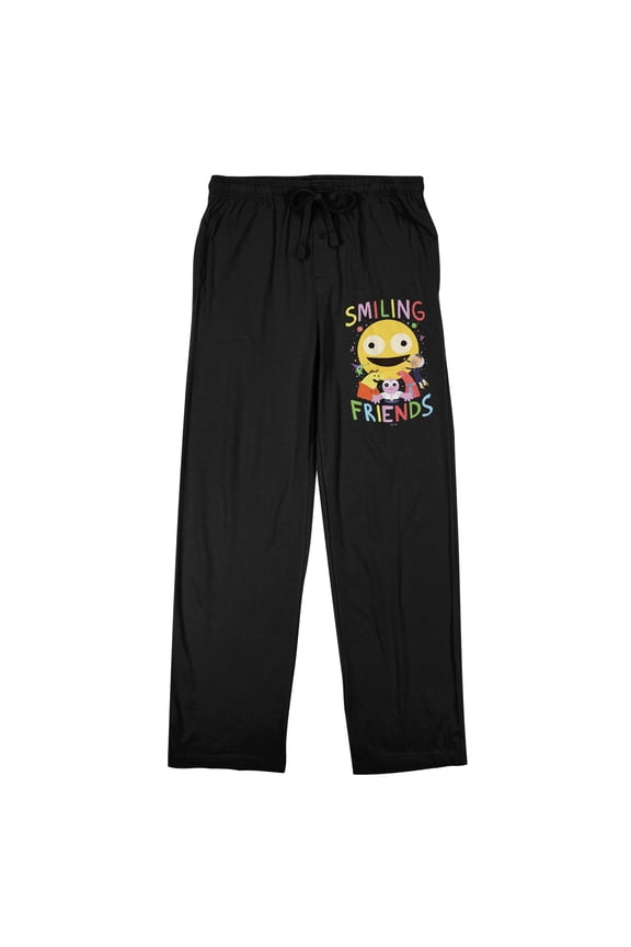Smiling Friends Black Sleep Pajama Pants - Small