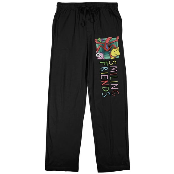 Smiling Friends Black Sleep Pajama Pants - Small