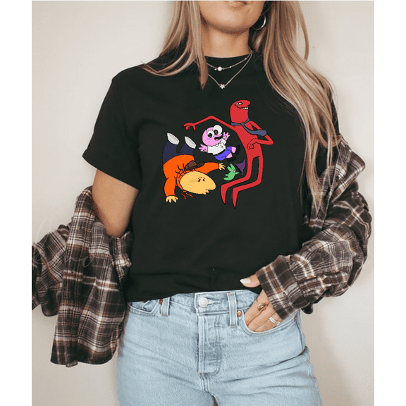 Smiling Friends Funny Adult Cartoon Fan Humor Retro Graphic Unisex T-Shirt V10188, up to Size 5XL