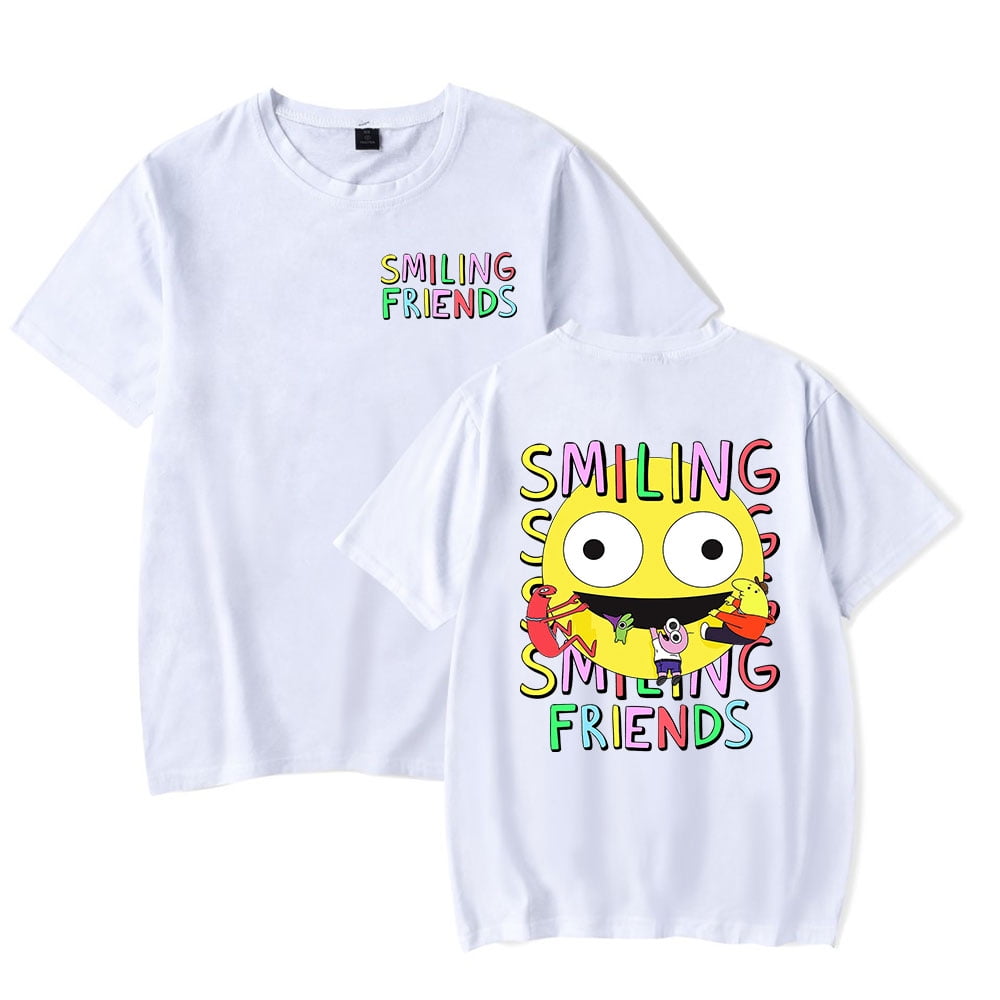 Smiling Friends Vintage 90s T-shirt Merch Men Short Sleeve Women