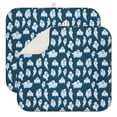 thumbnail image 1 of Smiling Ghosts Halloween Pattern Dish Drying Mat for Kitchen 1 Pack, Ultra Absorbent Microfiber Dishes Drainer Mats,16x18in(41x46cm), 1 of 6
