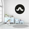 thumbnail image 1 of Smiling Happy Caterpillar Cater Pillar Larvae Cute Animal Insect Vinyl Design Wall Sticker Art Decal Boy Girl Kid Room Bedroom Nursery Kinder Playroom Home Decor Stickers Decoration Size (10x10 inch), 1 of 3