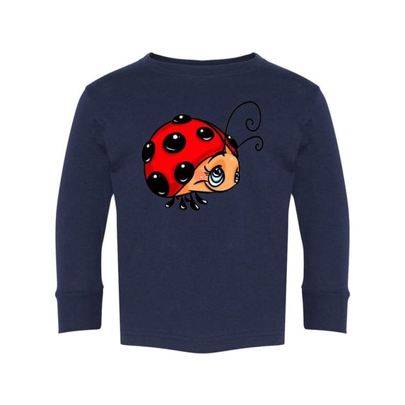 Smiling Ladybug Long Sleeve Toddler -Image by Shutterstock, 2 Toddler