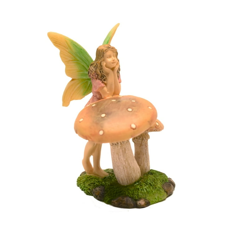 Pink Fairy Garden Mushrooms Mini Landscape Accessories Outdoor Dollhouse Decor Pink Fairy Garden Mushrooms Mini Landscape Accessories Outdoor Dollhouse Decor