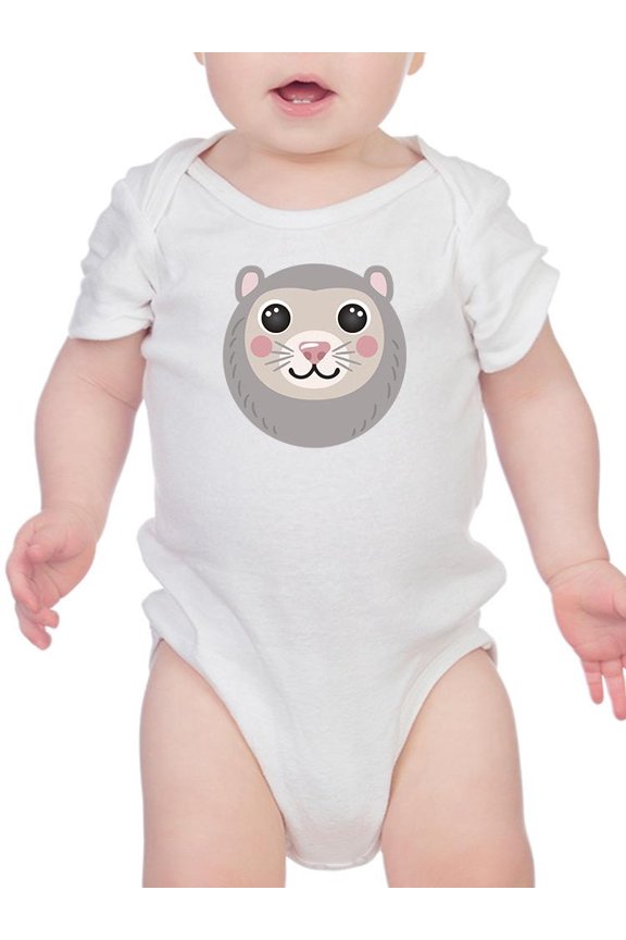 Smiling Opossum Face Bodysuit Infant -Image by Shutterstock, 12 Months