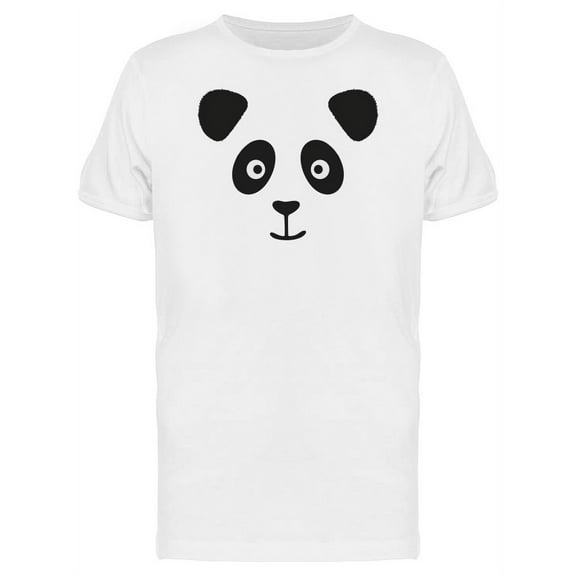 Smiling Panda Silhouette T-Shirt Men -Image by Shutterstock, Male 3X-Large