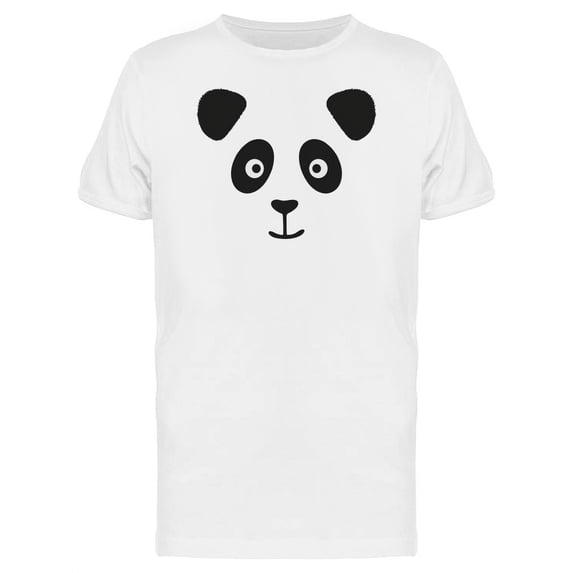 Smiling Panda Silhouette T-Shirt Men -Image by Shutterstock, Male 4X-Large