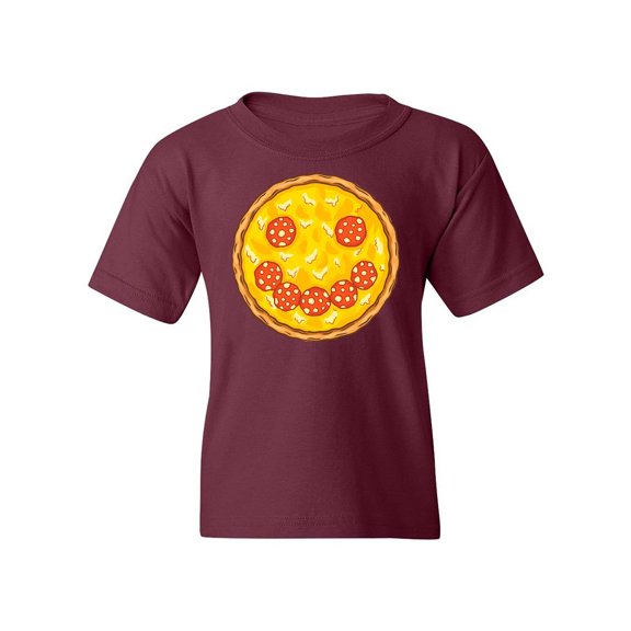 Smiling Pizza T-Shirt Juniors -Smartprints Designs,  x-Small