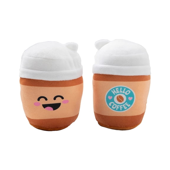 Smiling Plush Coffee Cups - 12 Pieces