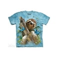 thumbnail image 1 of Howard Robinson- Sloth & Butterflies Apparel T-Shirt - Blue, 1 of 2