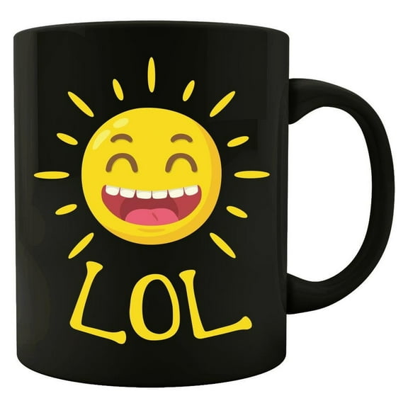 Smiling Sun 11 oz Coffee Mug - Sunshine Gift White Ceramic