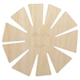 thumbnail image 1 of Smiling Sunshine Wood Shape Unfinished Piece Cutout Craft DIY Projects - 4.70 Inch Size - 1/8 Inch Thick, 1 of 7