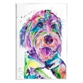 thumbnail image 1 of Smiling Terrier Modern Vivid Dog Animals & Insects Graphic Art Unframed Art Print Wall Art, 1 of 6