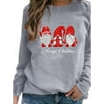 thumbnail image 1 of Smilkoo Female Casual Blouse Christmas Santa Print Basic Top Round Neck Long Sleeve T-Shirt, 1 of 2