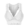 thumbnail image 1 of Smilkoo Women's Underwear Solid Color Racerback Lace Sexy Bra Underwear, 1 of 3