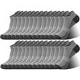 thumbnail image 1 of Smilooen 14 Pair Mens Ankle Running Socks Low Cut Breathable Cushioned Athletic Grey Socks Size 6-12, 1 of 6