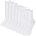 thumbnail image 1 of Loritta Secret 8 Pack Womens Mid Crew Socks Casual Ankle High Running Athletic Socks for Women, 1 of 6