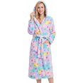 thumbnail image 1 of Loritta Secret Robes for Women, Long Length Hooded Soft Fleece Bathrobe Winter Plush Sleepwear Womens Robes with Pockets & Waist Belt, 1 of 8