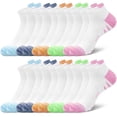 thumbnail image 1 of Loritta Secret 10 Pairs Women's Low Cut Ankle Socks Stretchy Breathable Athletic Socks for Women,Size 6-8, 1 of 6