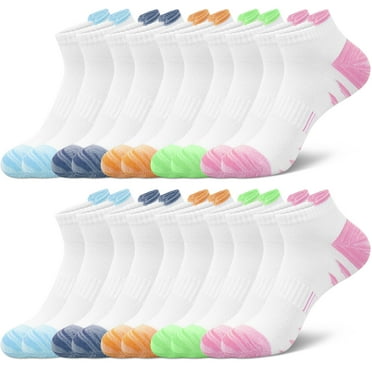 Smilooen Women's Ankle Socks Low Cut Performance Athletic Socks for Ladies, 10-Pack