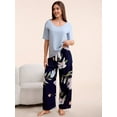 thumbnail image 1 of Smilooen Lounge Set for Women 2 Piece Outfits Short Sleeve Round Neck Pjs Sleepwear,S-2XL, 1 of 6