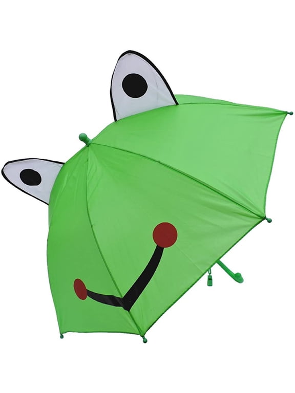 Smily Frog Kids Umbrella with Whistle Sun Rain Protection
