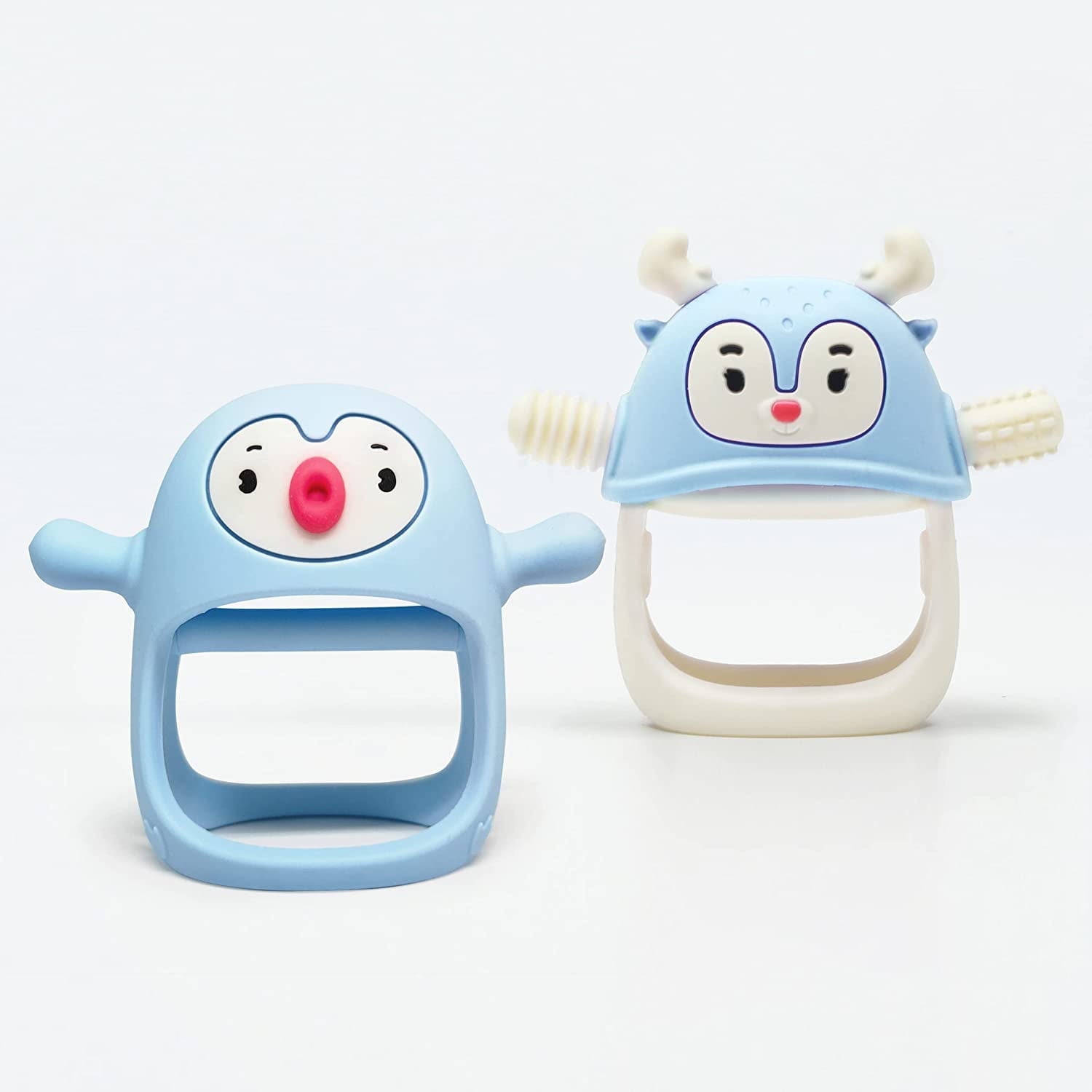 Smily Mia Penguin and Reindeer 2 in 1 Set Light Blue
