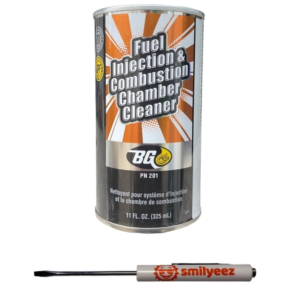 BG Fuel Injection & Combustion Chamber Cleaner PN 201 With Smilyeez Pocket Screwdriver