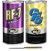 BG RF-7 Oil Treatment PN 107 & BG CF5 Fuel System Cleaner PN 203 With Smilyeez Pocket Screwdriver