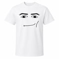 thumbnail image 1 of Smirking Face Graphic T-Shirt, Funny Meme Style Unisex Classic Tee, 1 of 9