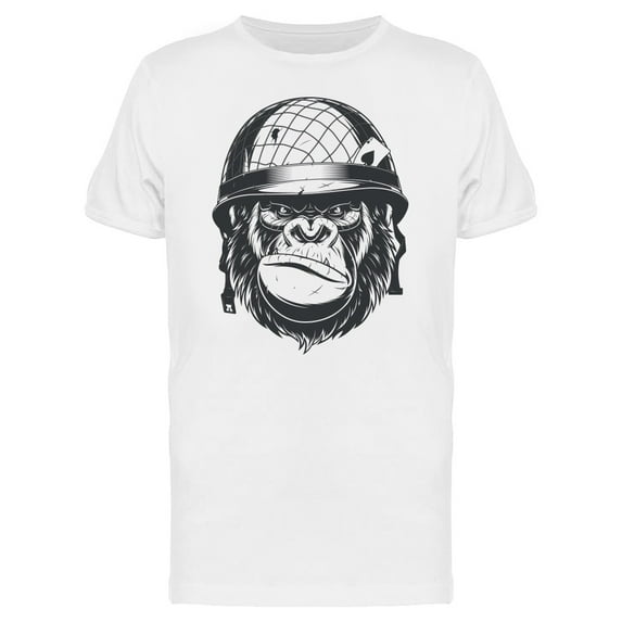 Smirking Gorilla Soldier T-Shirt Men -Image by Shutterstock, Male 4X-Large