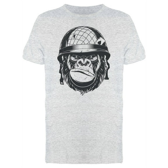 Smirking Gorilla Soldier T-Shirt Men -Image by Shutterstock, Male Medium