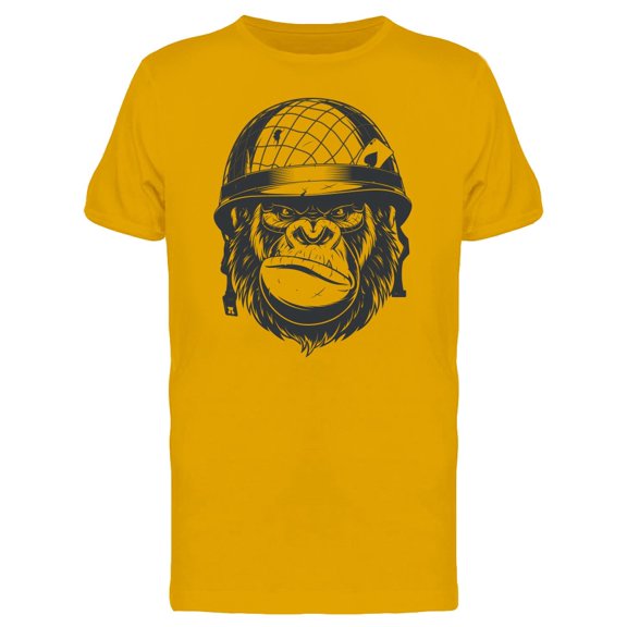 Smirking Gorilla Soldier T-Shirt Men -Image by Shutterstock, Male Medium