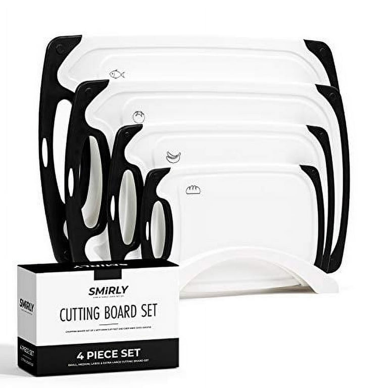 White Plastic Cutting Board Set  Order a 4-piece Plastic Chopping Board Set  - Smirly