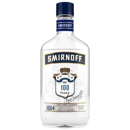 Smirnoff 100 Proof Vodka, 375 mL, 50% ABV
