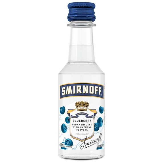 Smirnoff Blueberry (Vodka Infused With Natural Flavors), 50 mL, 30% ABV