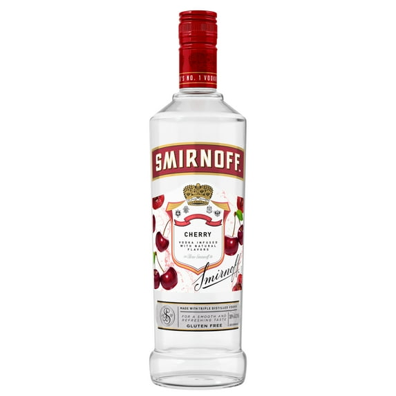 Smirnoff Cherry (Vodka Infused With Natural Flavors), 750 mL, 30% ABV