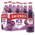 Smirnoff Ice Grape Sparkling Drink, 11.2oz Bottles, 6pk