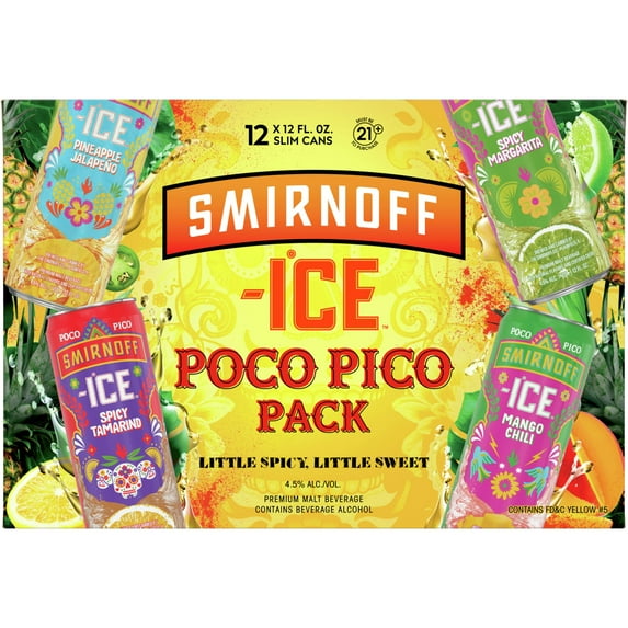 Smirnoff Ice Poco Pico Variety, 12 pack, 12 fl oz Cans, 4.5% ABV