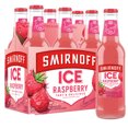 Smirnoff Ice Raspberry Sparkling Drink, 11.2oz Bottles, 6pk