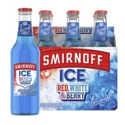 Smirnoff Ice Red White and Berry, 6 Pack, 11.2 fl oz Bottles, 4.5% ABV