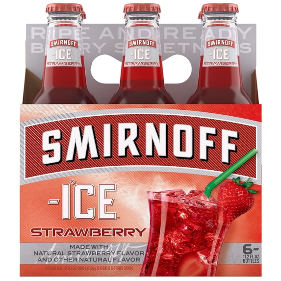 Smirnoff Ice Strawberry, 6pk 11.2oz Bottles, 4.5% ABV