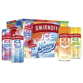 Smirnoff Ice Sunny Days Variety, 12 pack cans, 12 fl oz, 4.5% ABV