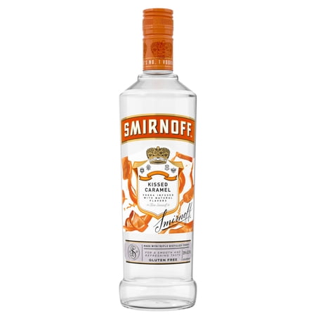 Smirnoff Kissed Caramel (Vodka Infused with Natural Flavors), 750 mL, 30% ABV