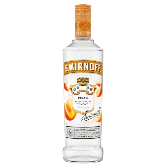 Smirnoff Peach (Vodka Infused With Natural Flavors), 750 mL, 30% ABV