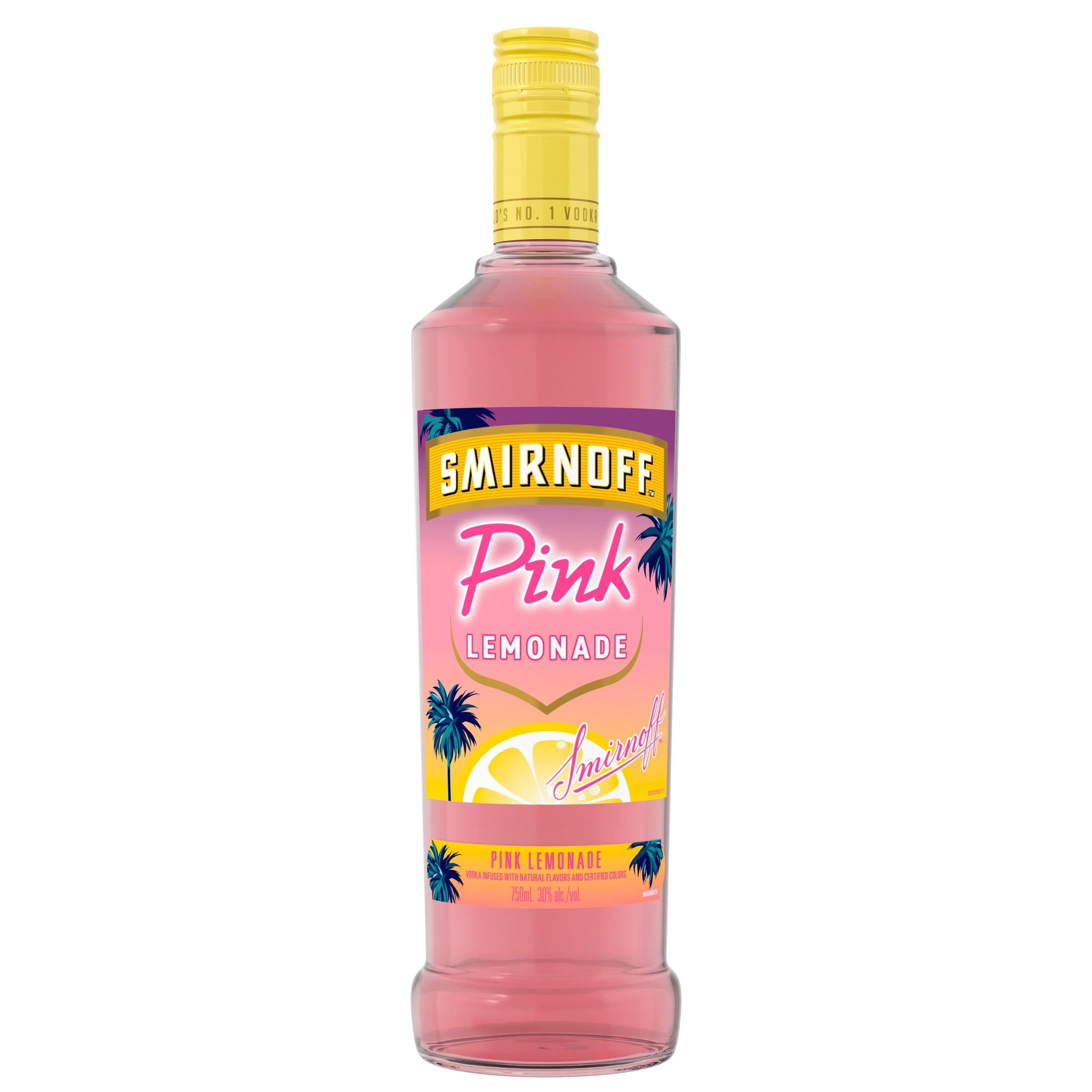 Smirnoff Pink Lemonade (Vodka Infused With Natural Flavors), 750 mL, 30% ABV